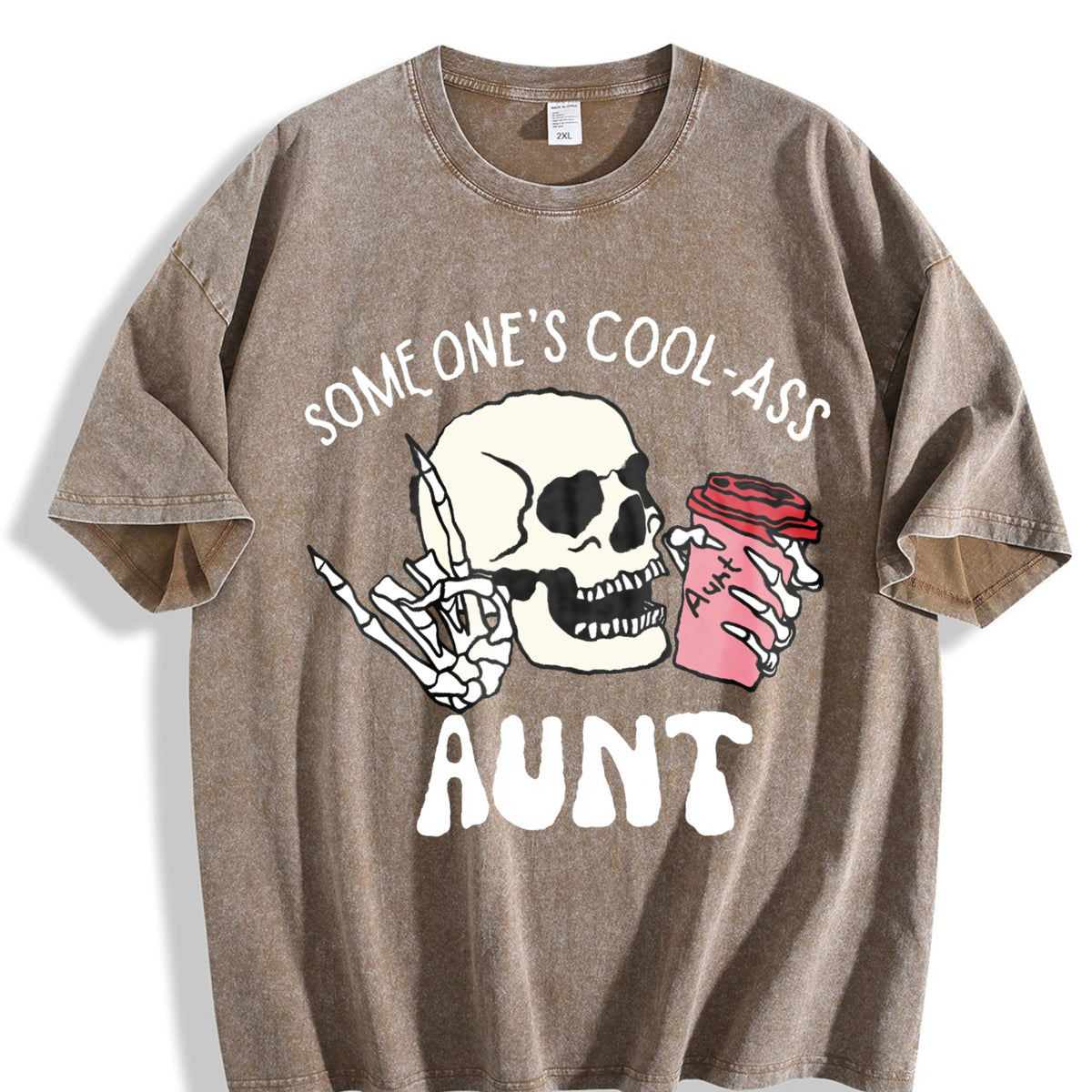 Cool And Unique Auntie Vintage Washed T-Shirt product image 3