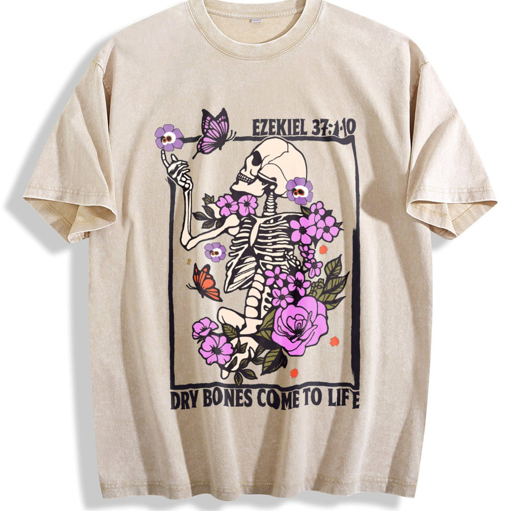 Dry Bones Come To Life Christian Vintage Washed T-Shirt product image 1
