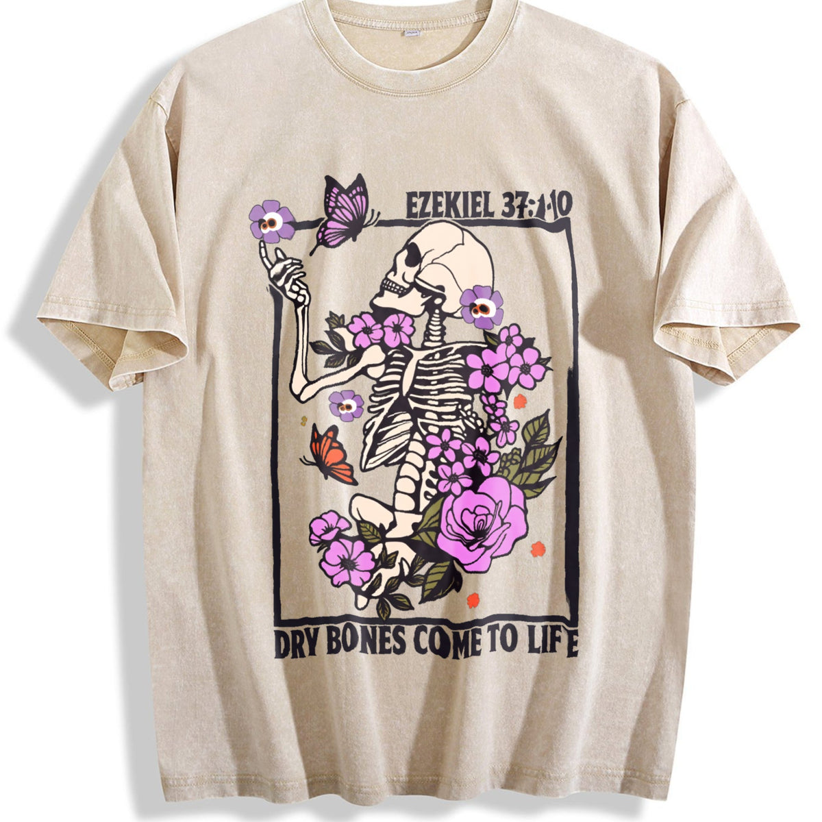 Dry Bones Come To Life Christian Vintage Washed T-Shirt product image 1