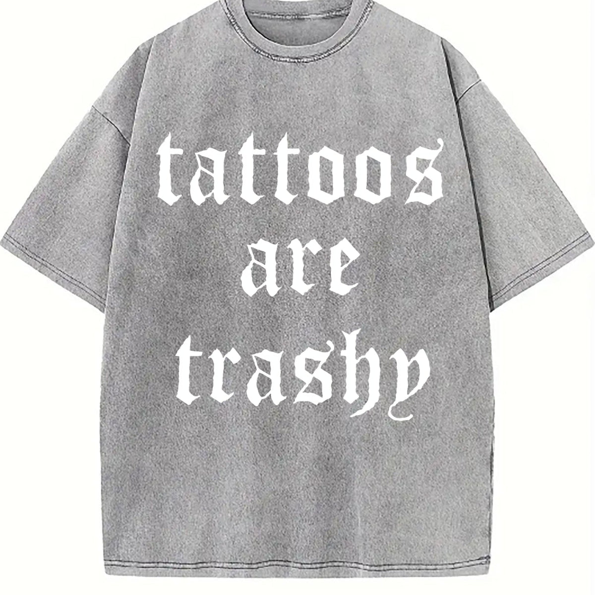 Tattoos Are Trash Vintage Washed T-Shirt product image 4