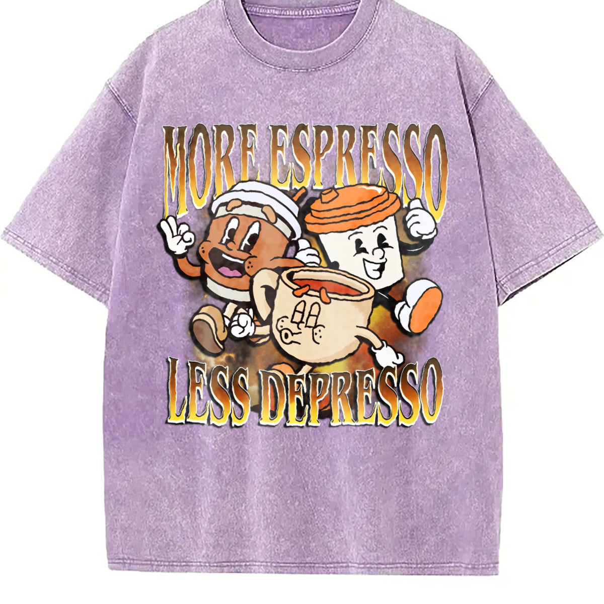 More Espresso Less Depresso Vintage Washed T-Shirt product image 6