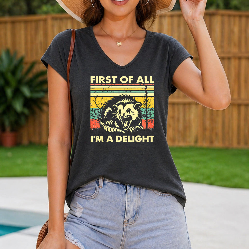 First of All I'm a Delight Women's V-Neck Tank Top