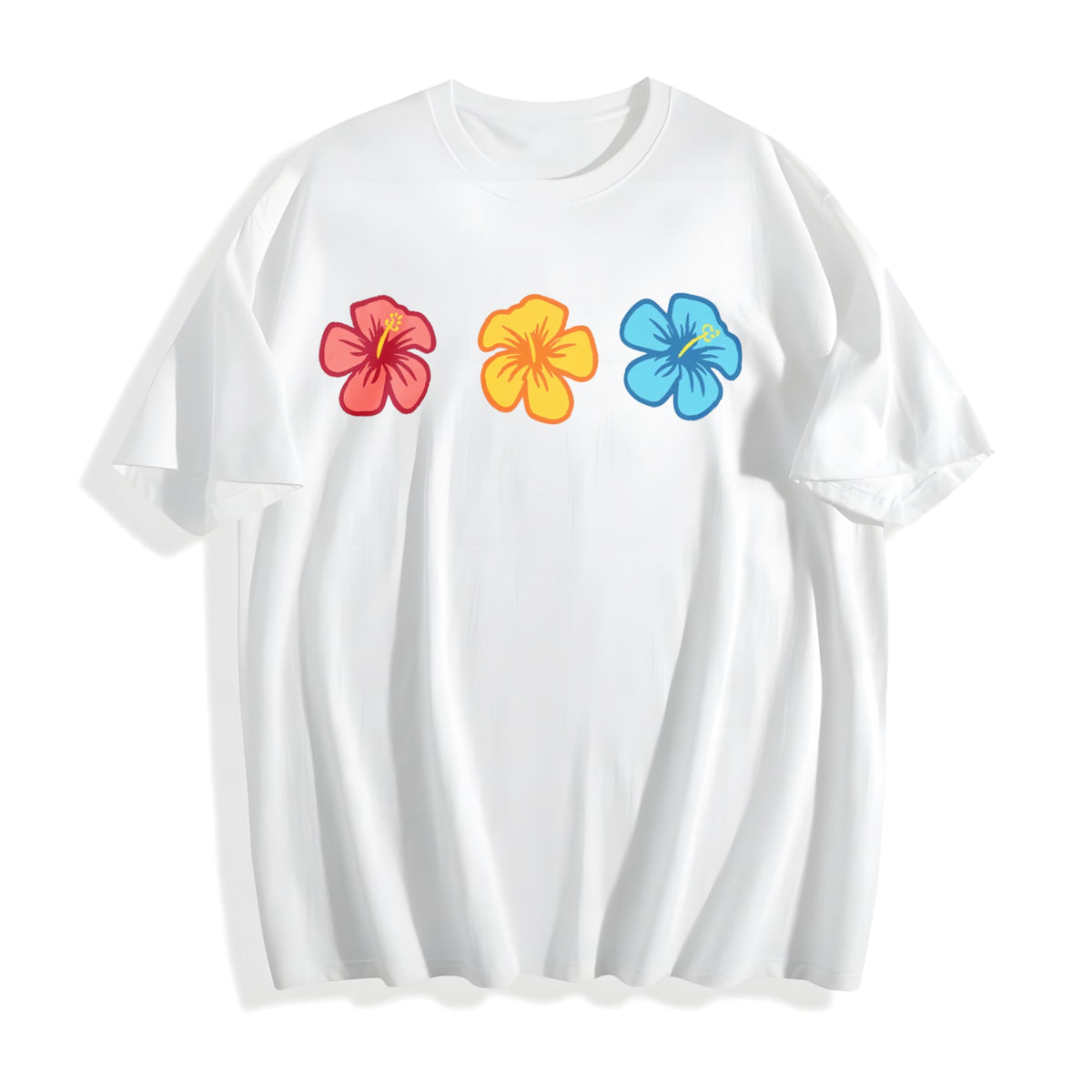 Hibiscus Summer Cotton T-Shirt product image 2
