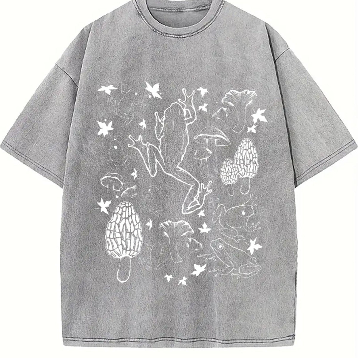 Frogs And Mushrooms Vintage Washed T-Shirt product image 4