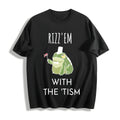 Rizz Em With The Tism Cotton T-Shirt product image 1