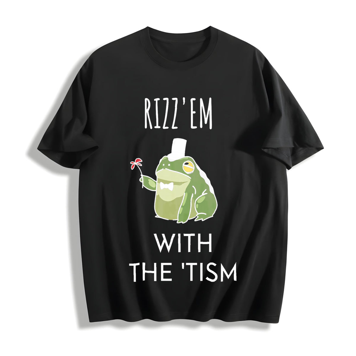 Rizz Em With The Tism Cotton T-Shirt product image 1