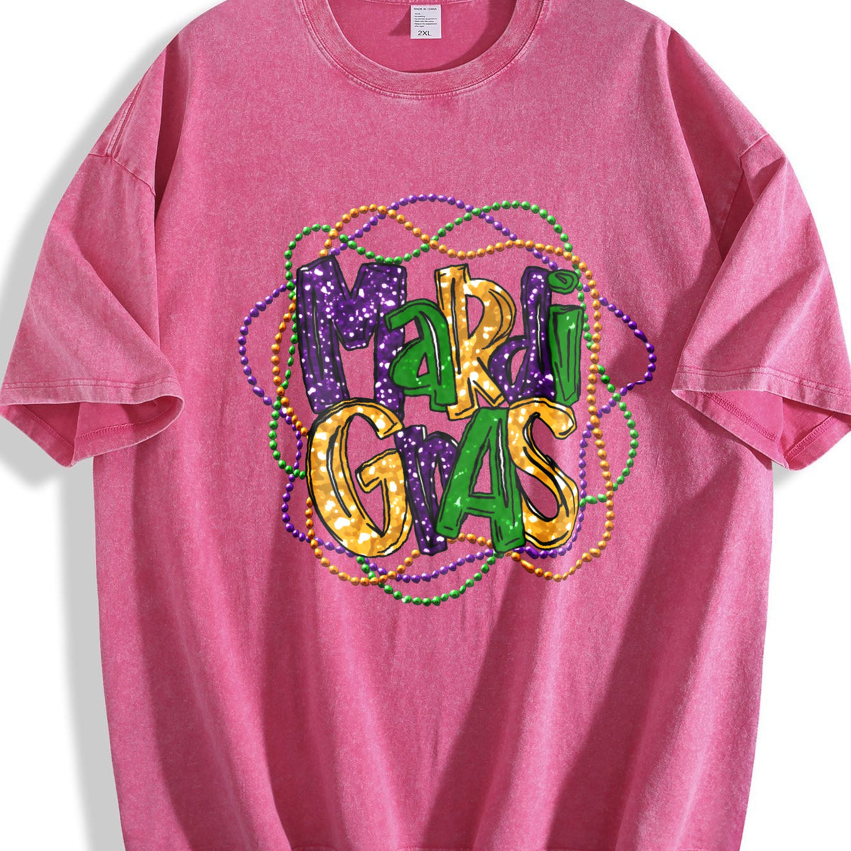 Mardi Gras Sporty Luokeren Approved Vintage Washed T-Shirt product image 7