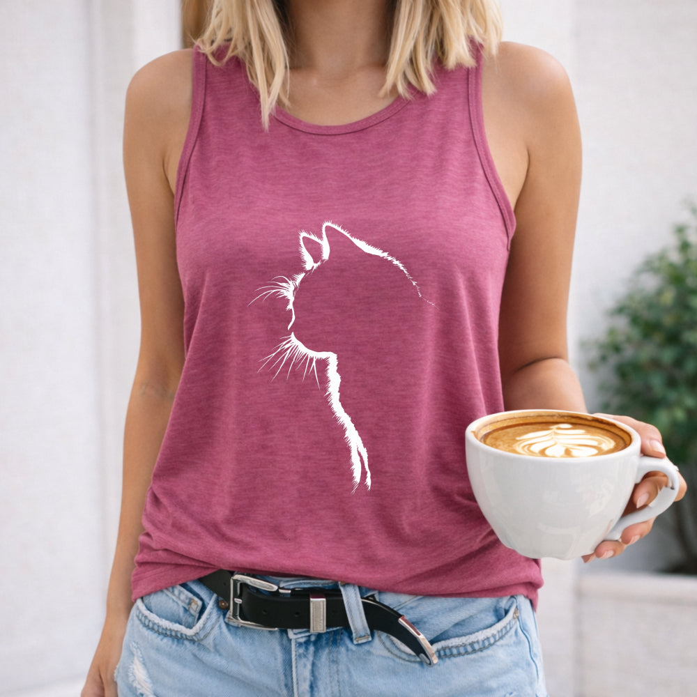 Cartoon Kitten Women's Tank Top
