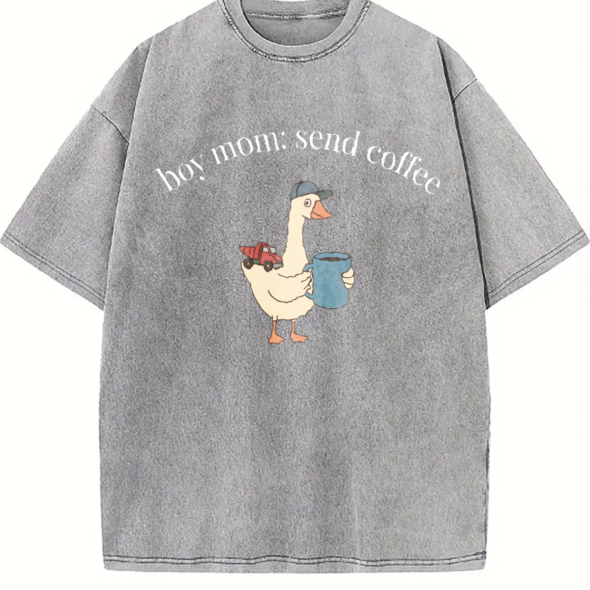 Boy Mom: Send Coffee Vintage Washed T-Shirt product image 4