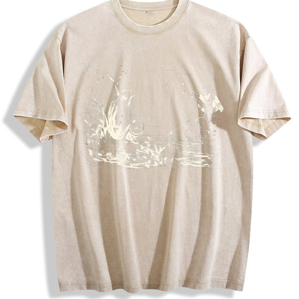 Frog Musicians 90s Vintage Washed T-Shirt product image 1