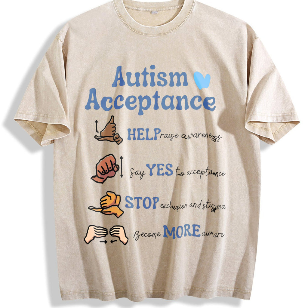 Autism Aware Vintage Washed T-Shirt product image 1