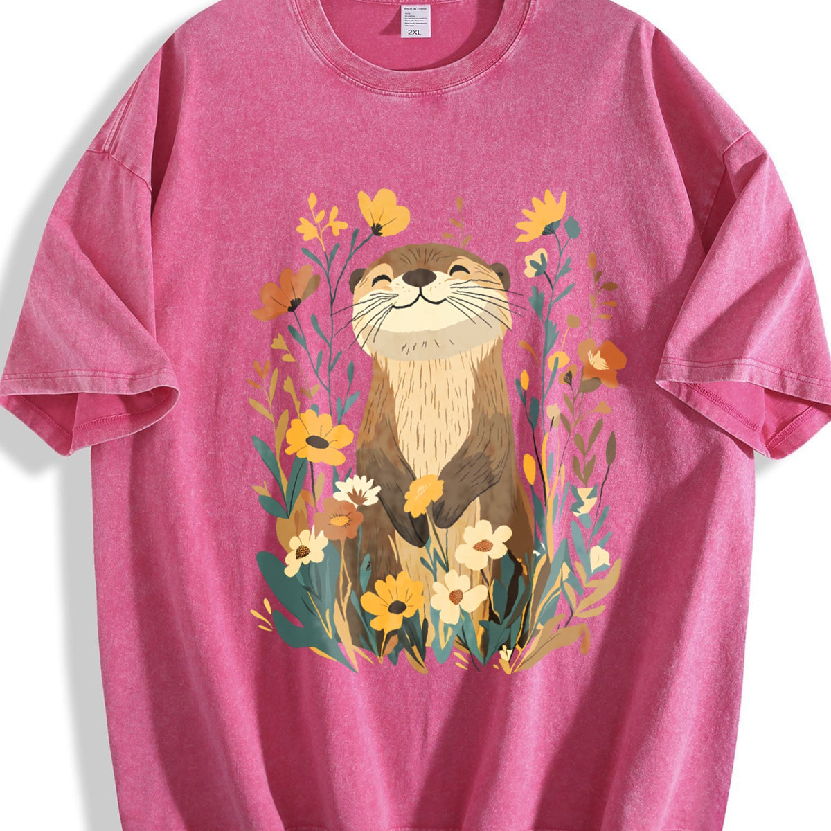 Otter & Botanical Vintage Washed T-Shirt product image 7
