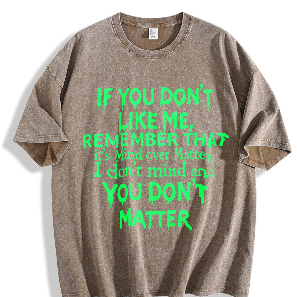 Mind Over Matter - Bold Statement With Text Vintage Washed product image 3