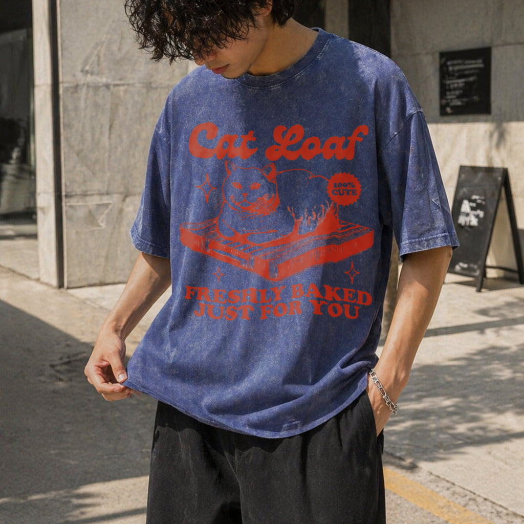 Cat Loaf Vintage Washed T-Shirt product image 8