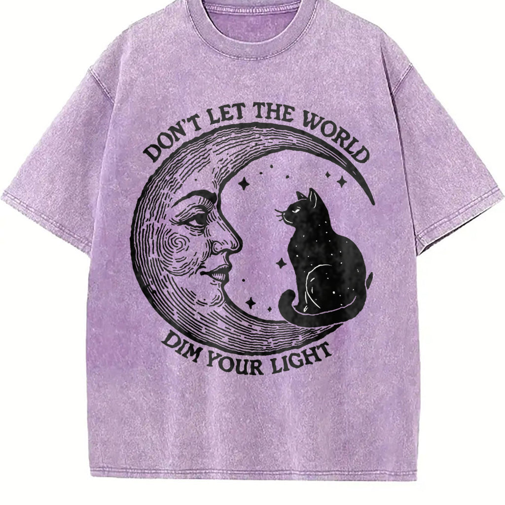 Don't Let The World Dim Your Light Moon And Cat Water product image 6