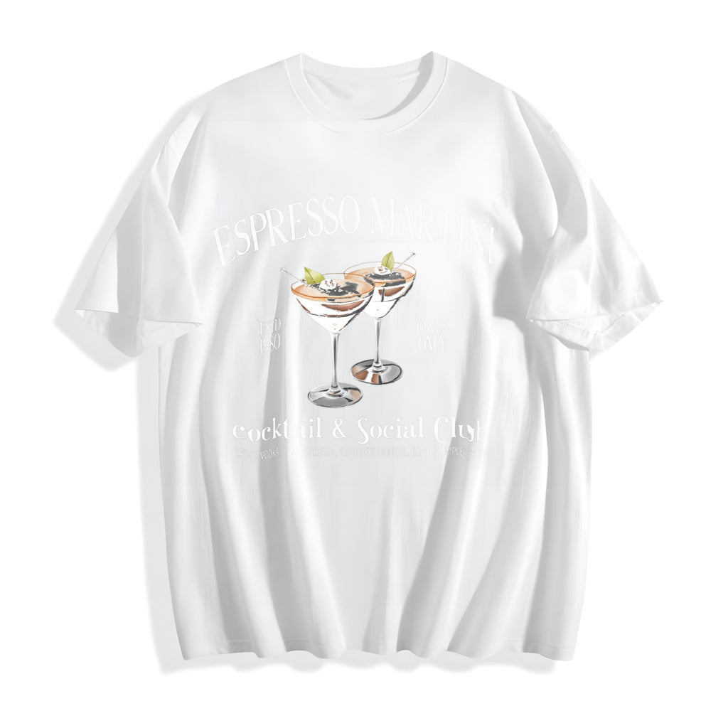 Espresso Martini Cocktail Cotton T-Shirt product image 2