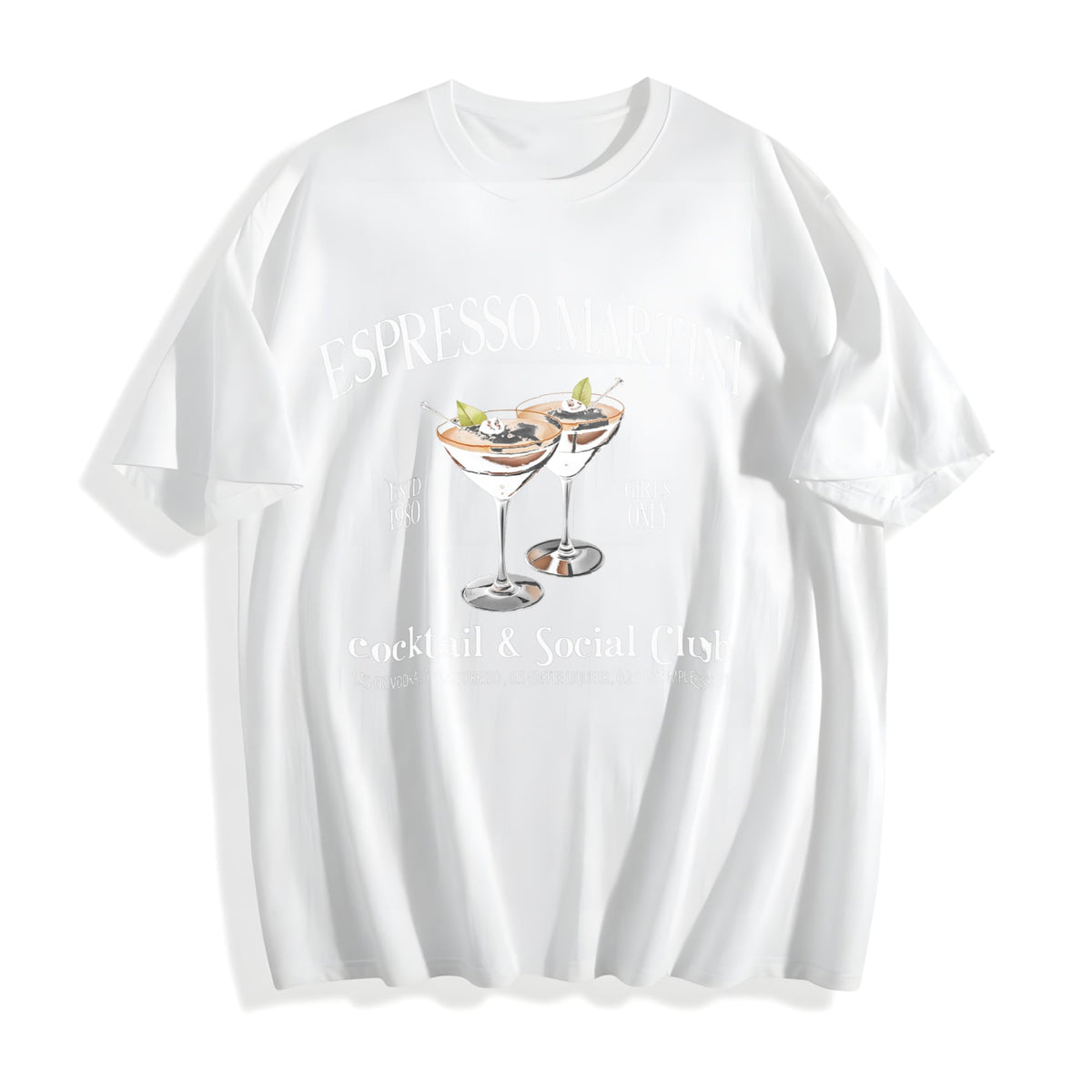 Espresso Martini Cocktail Cotton T-Shirt product image 2