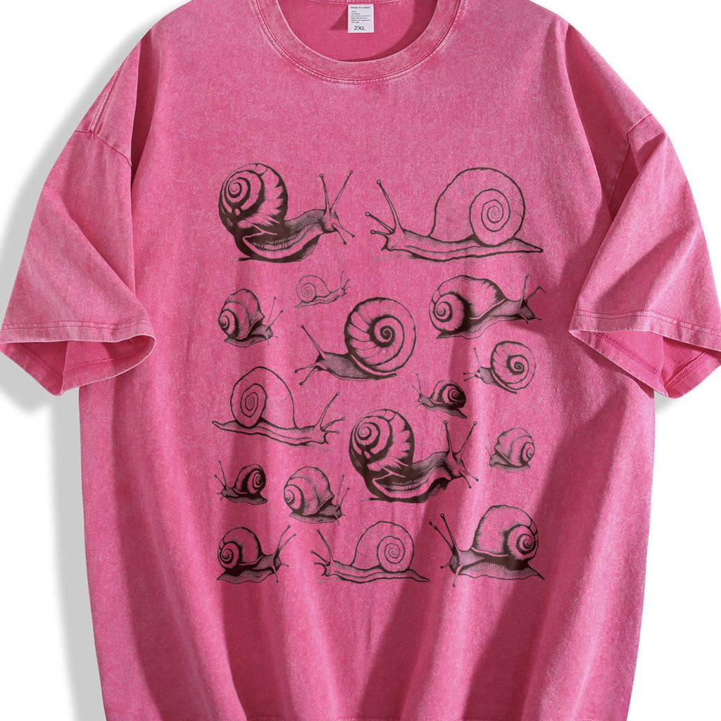 Snails Tattoo Vintage Washed T-Shirt product image 7
