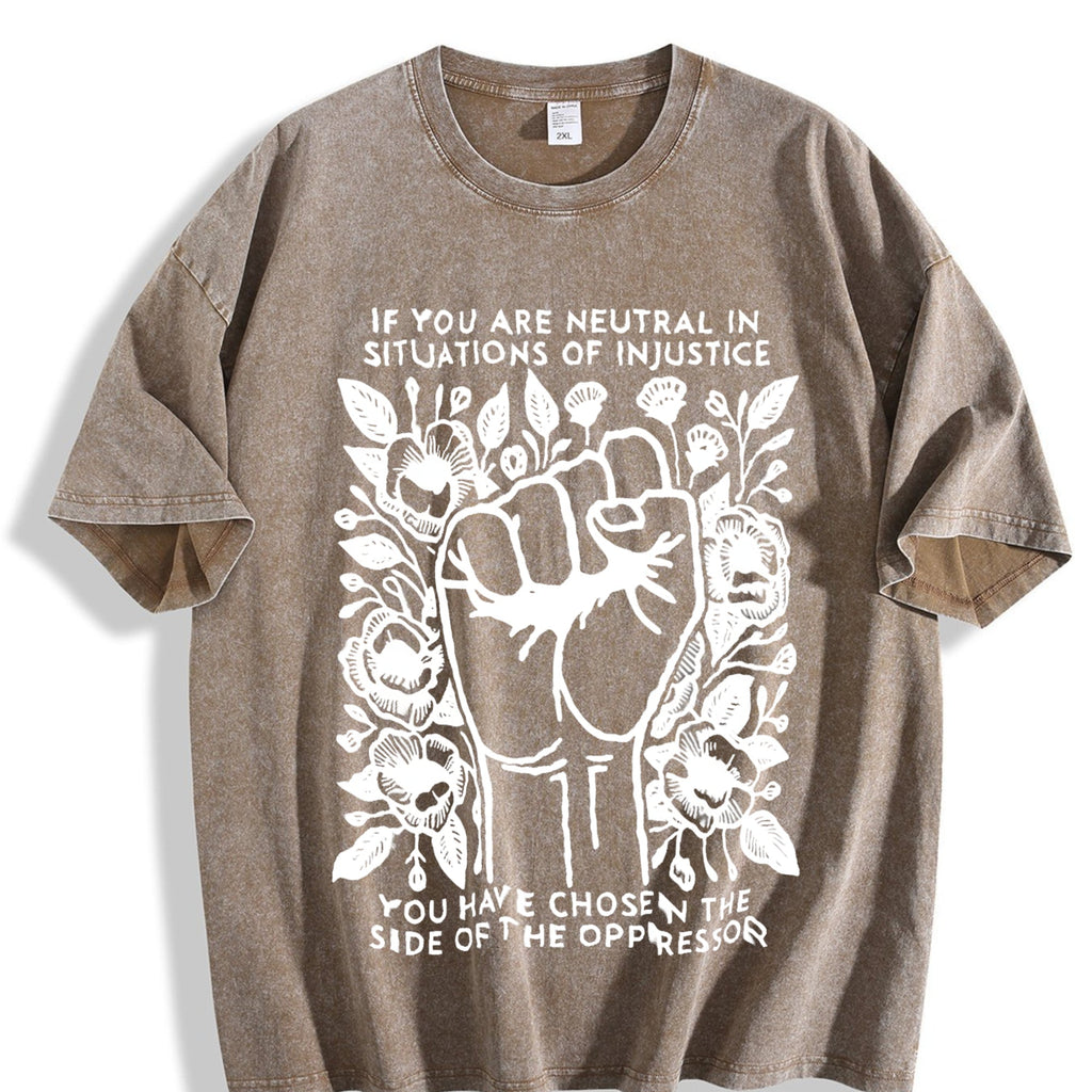 Feminist Rights Summer Vintage Washed T-Shirt product image 3