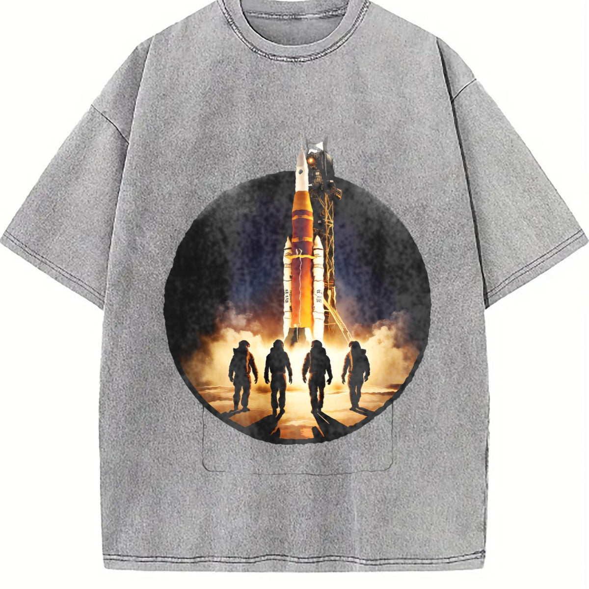Nasa Artemis Ii Sls Rocket Launch Astronaut Silhouette product image 5