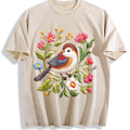 Bird & Floral - Stretch Vintage Washed T-Shirt product image 1