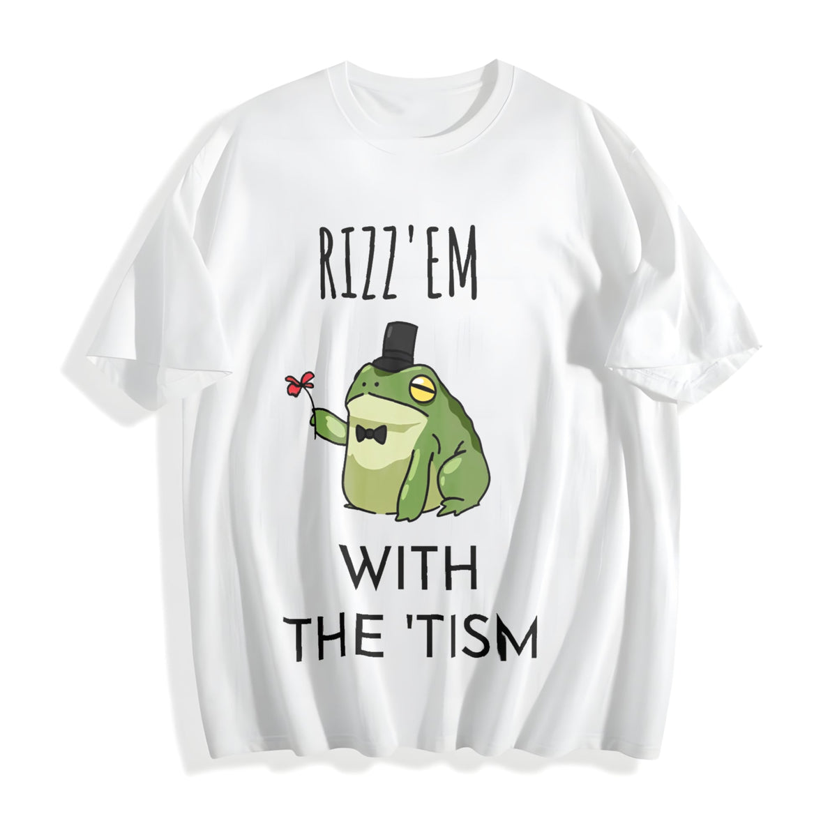 Rizz Em With The Tism Cotton T-Shirt product image 2