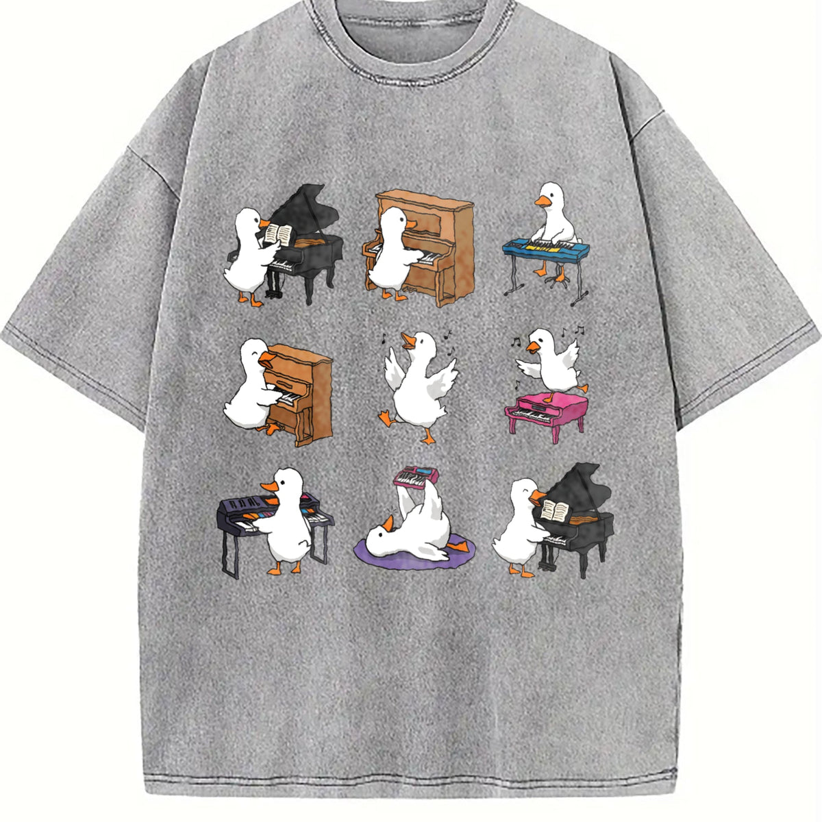 Funny Goose Piano Vintage Washed T-Shirt product image 4