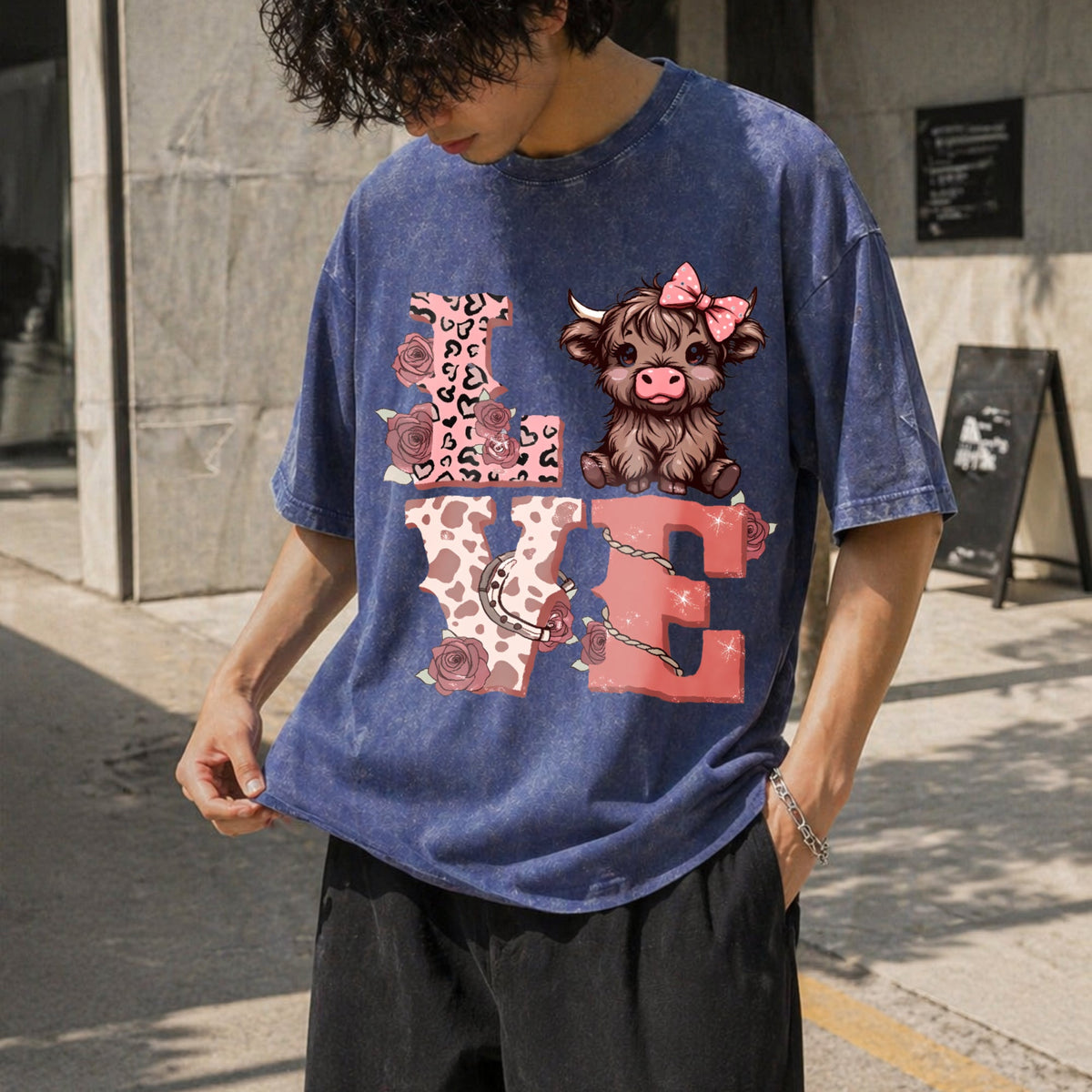 Highland Cow Vintage Washed T-Shirt product image 8