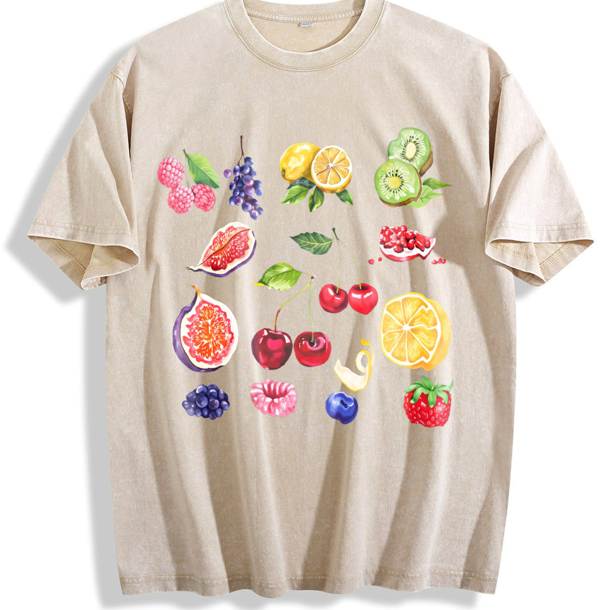 Fruits And Berries 90s Vintage Washed T-Shirt product image 1