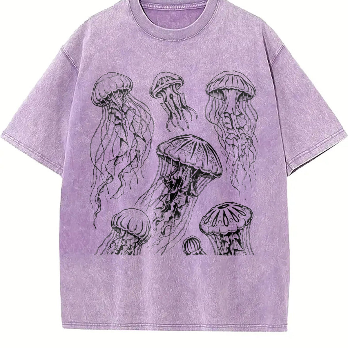 Jellyfish 90s Tattoo Vintage Washed T-Shirt product image 6