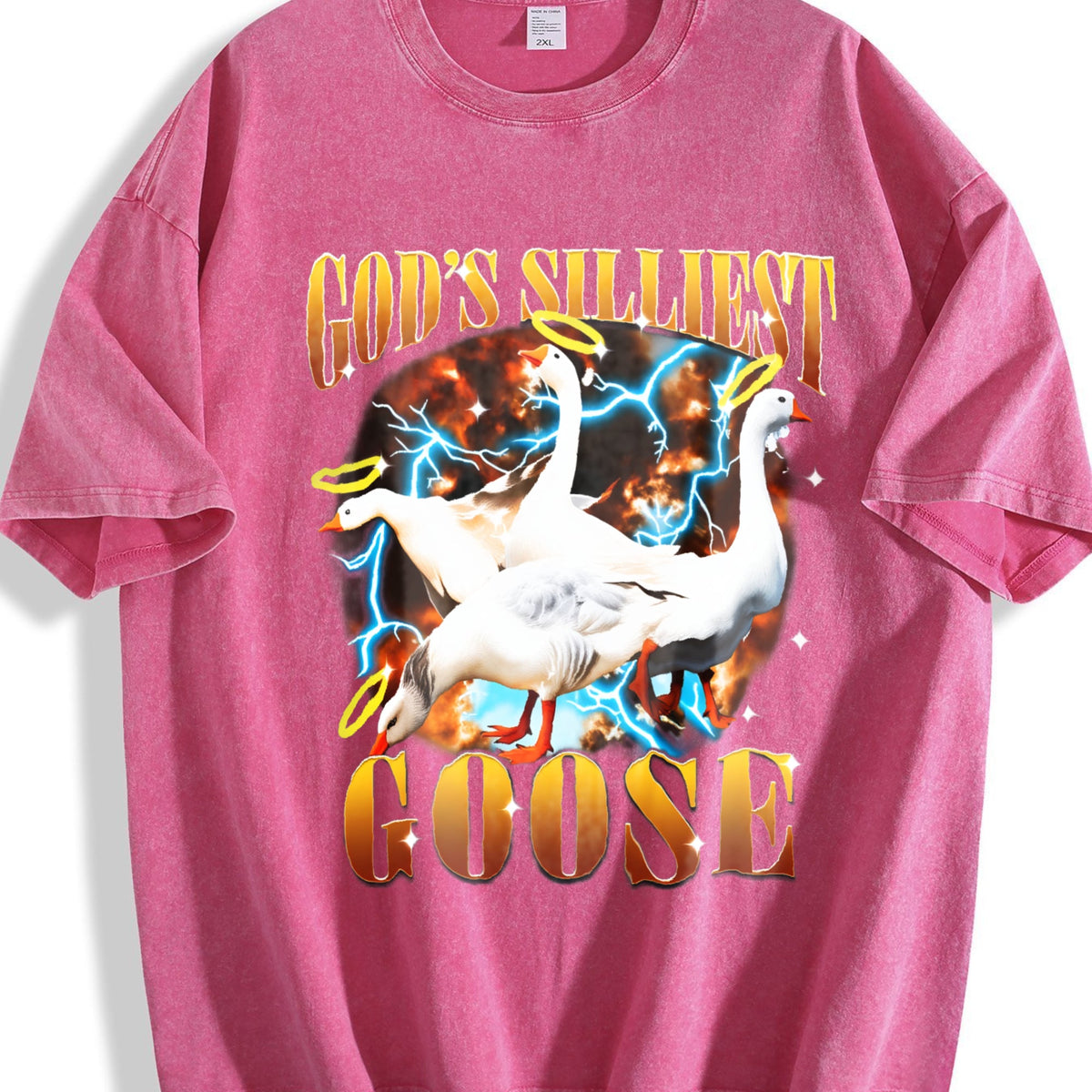 God's Silliest Goose Funny Sarcastic 90s Vintage Washed product image 7