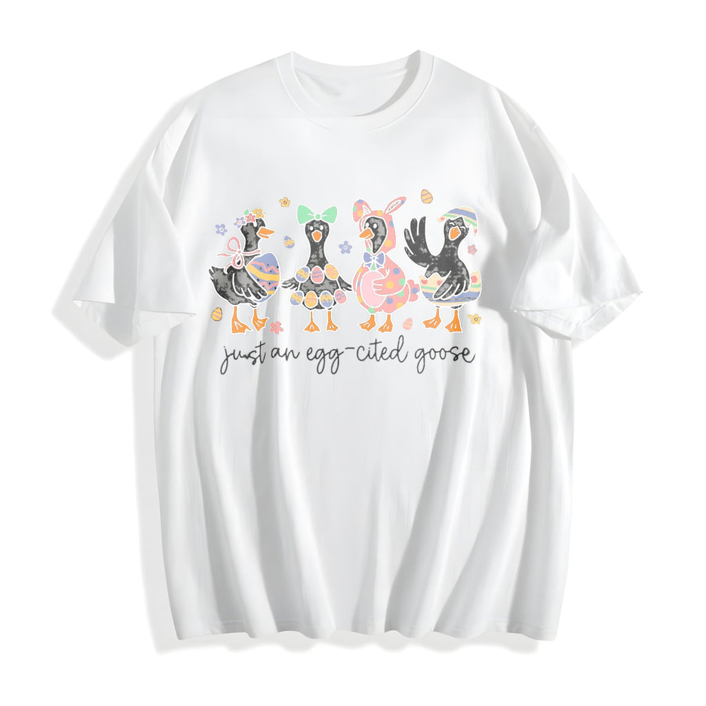 Just An Egg-cited Goose Cotton T-Shirt product image 2