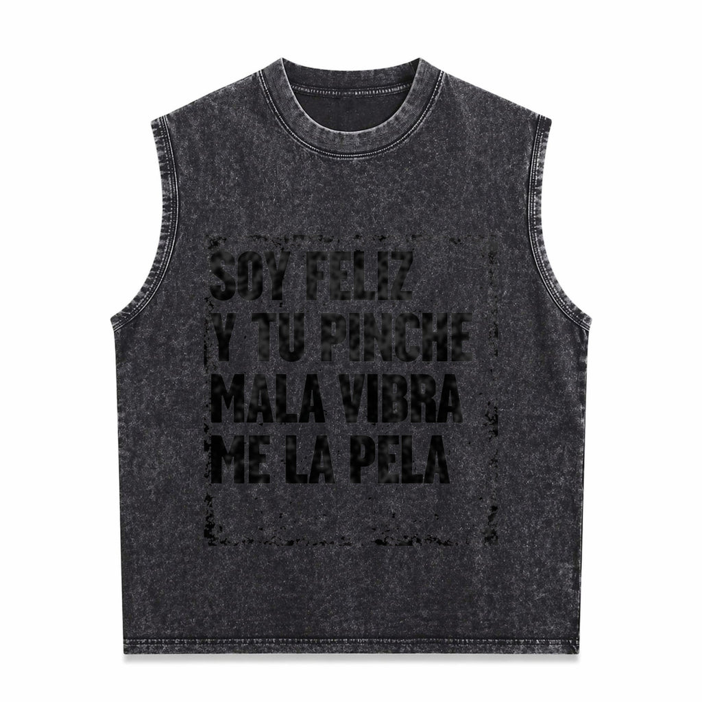 Mexican Themed Humorous Ideas Men's Washed Tank Top