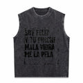 Mexican Themed Humorous Ideas Men's Washed Tank Top
