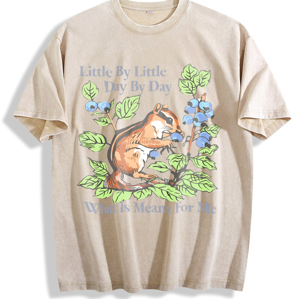 100 Pure With Squirrel And Berry Vintage Washed T-Shirt product image 1