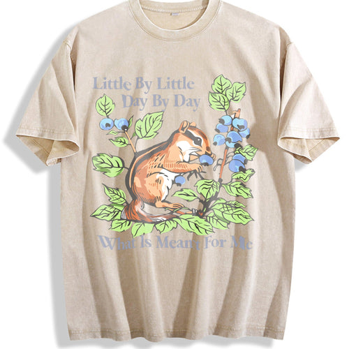 100 Pure With Squirrel And Berry Vintage Washed T-Shirt product image 1