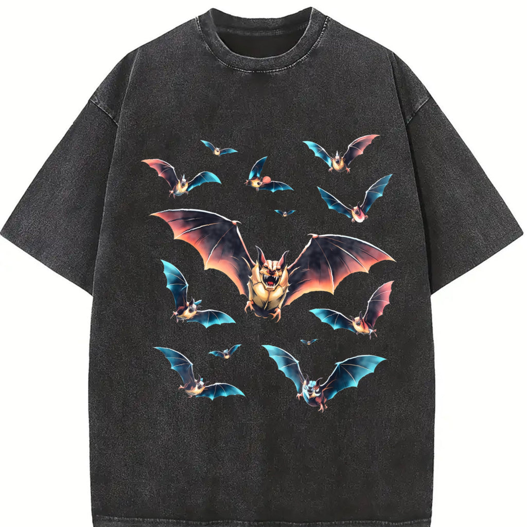 Bats Y2K Vintage Washed T-Shirt product image 2