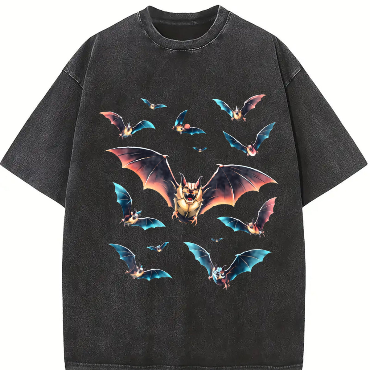 Bats Y2K Vintage Washed T-Shirt product image 2
