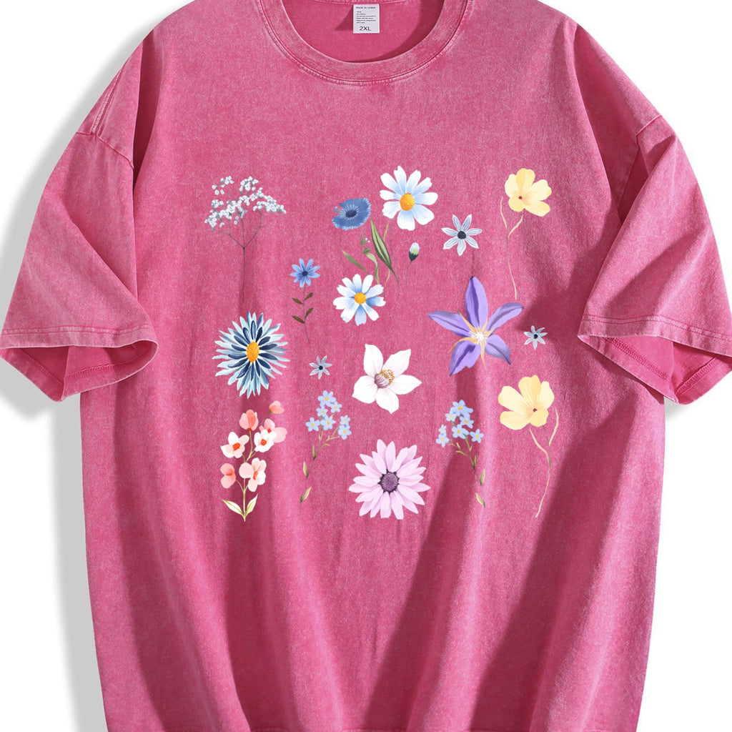 Blooms And Wild Flowers 90s Vintage Washed T-Shirt product image 7