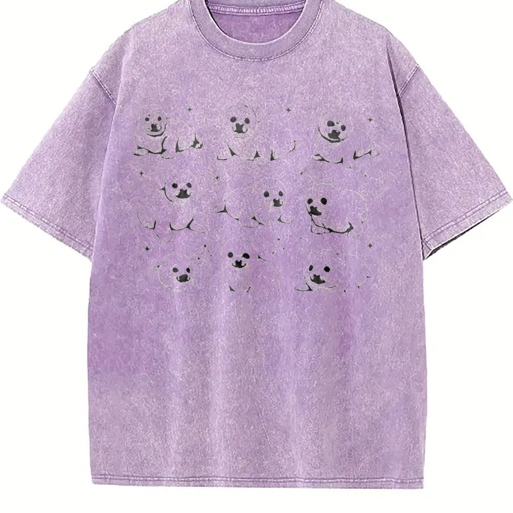 Baby Seals 90s Tattoo Vintage Washed T-Shirt product image 6