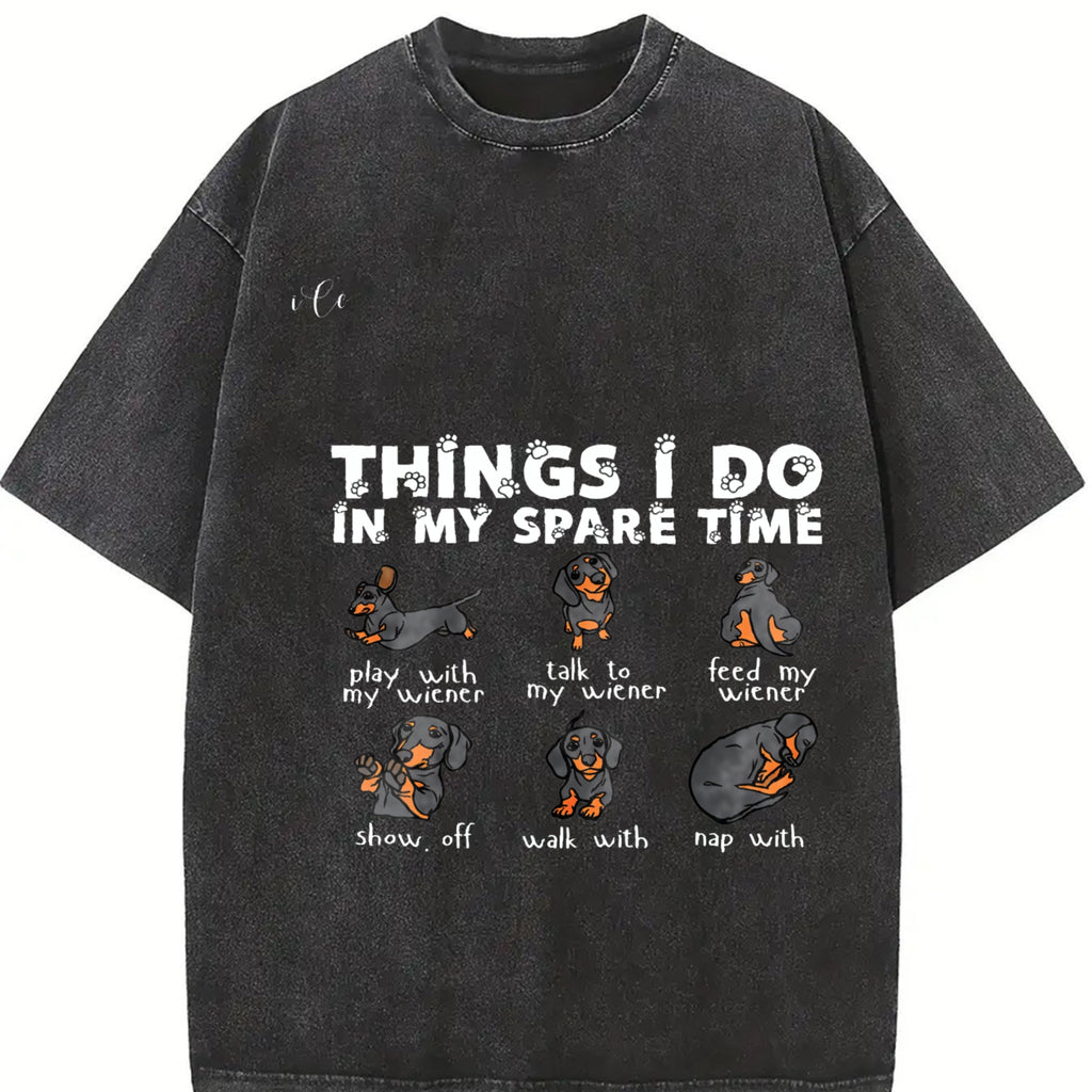 Dachshund Vintage Washed T-Shirt product image 2