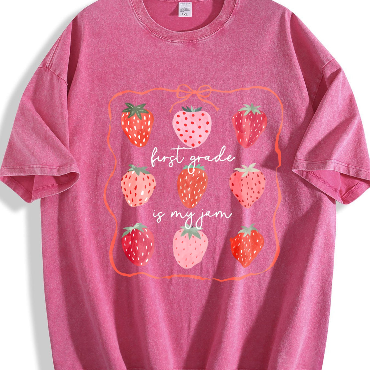 First Grade Teacher Vintage Washed T-Shirt product image 5