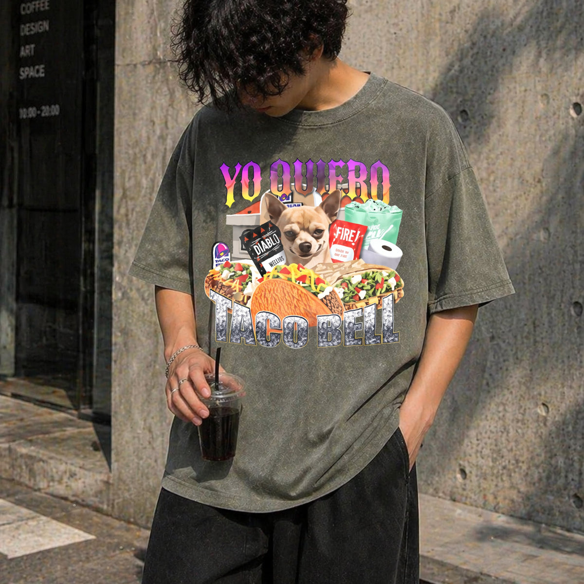 Yo Quiero Taco Bell T-shirt 90s Bootleg Rap - Funny Vintage product image 4