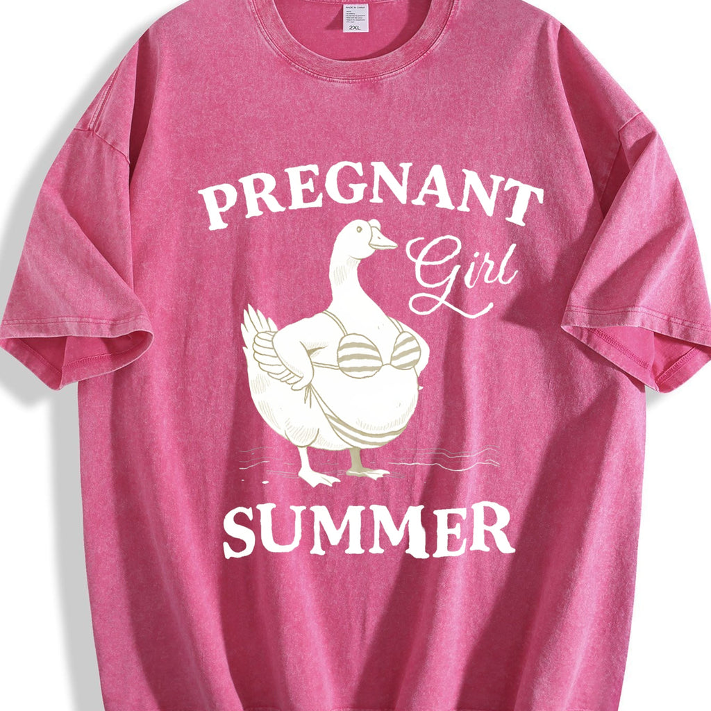 Pregnant Girl Summer Bikini Goose Parody Funny Meme Vintage product image 7