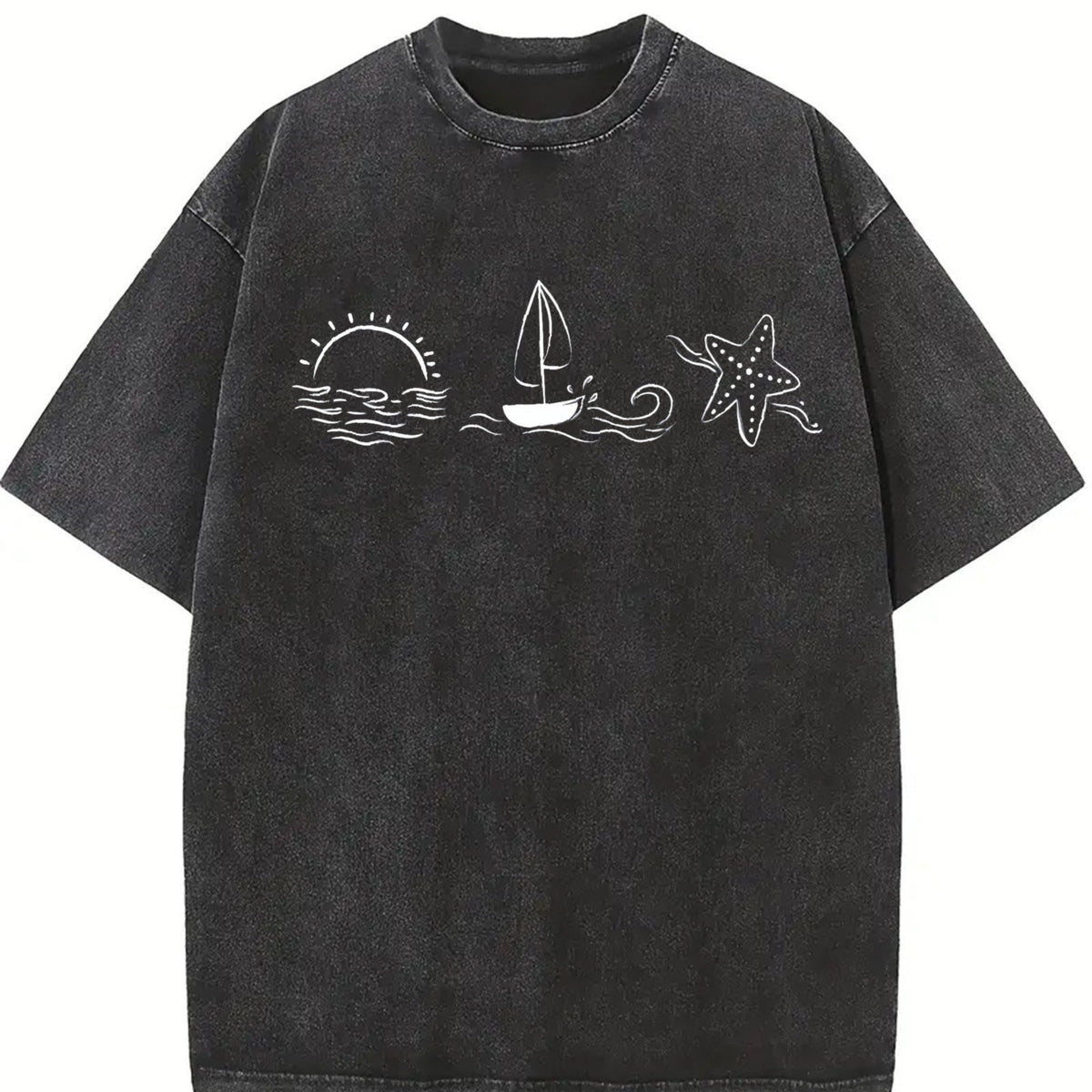 Ocean Sail 90s Vintage Washed T-Shirt product image 2