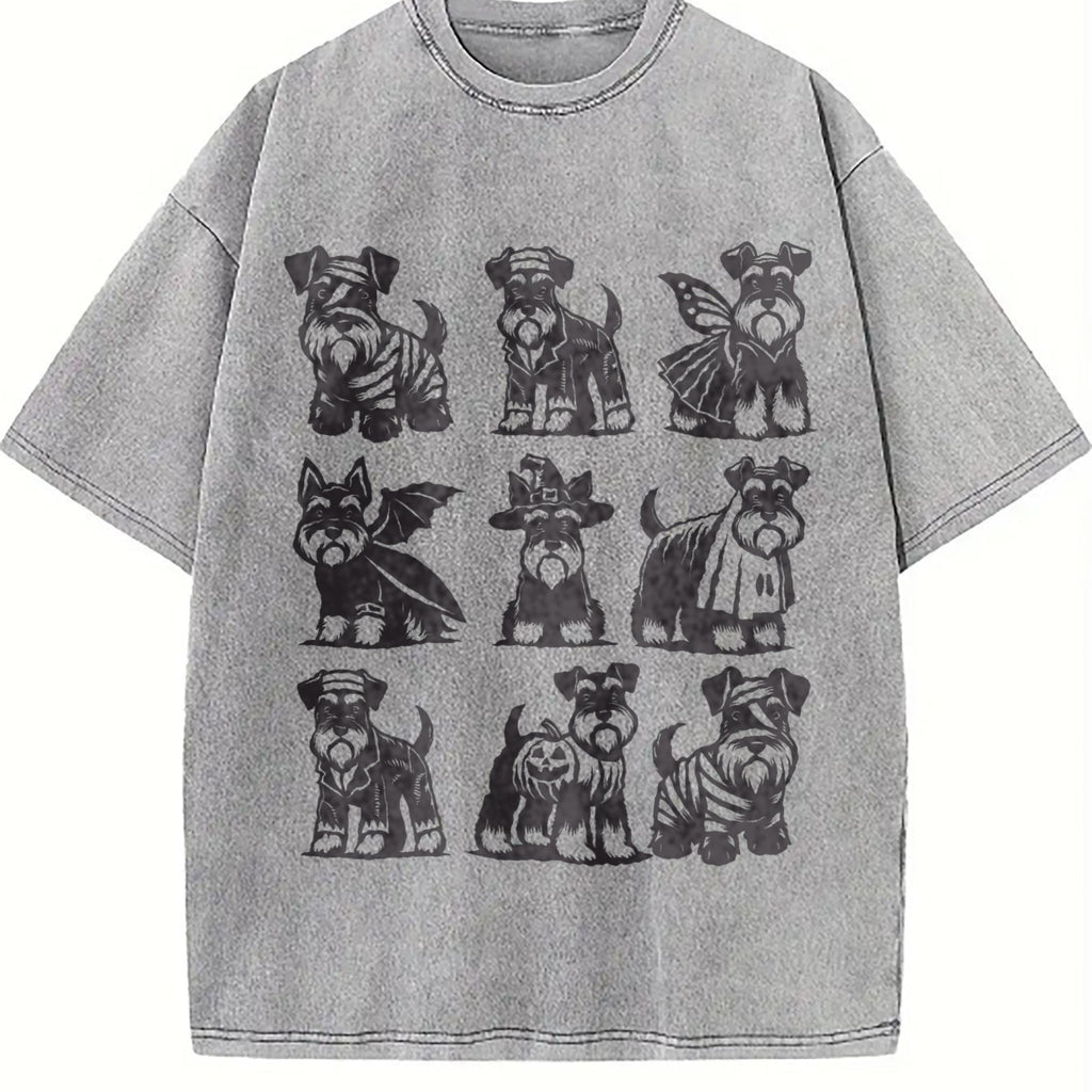 Miniature Schnauzer Vintage Washed T-Shirt product image 4