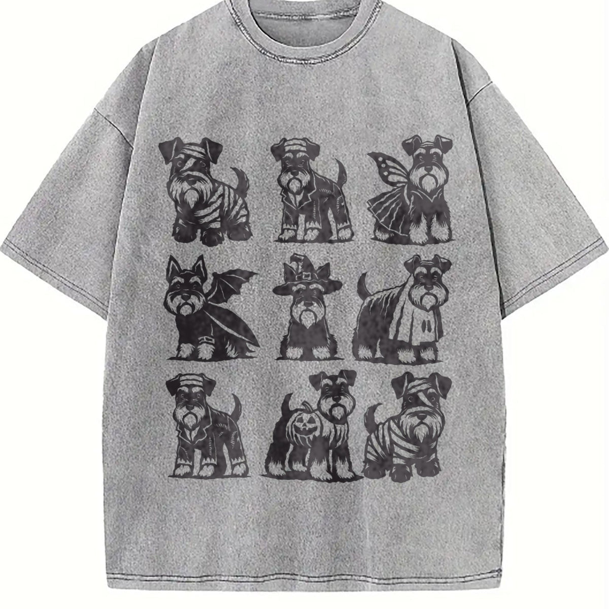 Miniature Schnauzer Vintage Washed T-Shirt product image 4