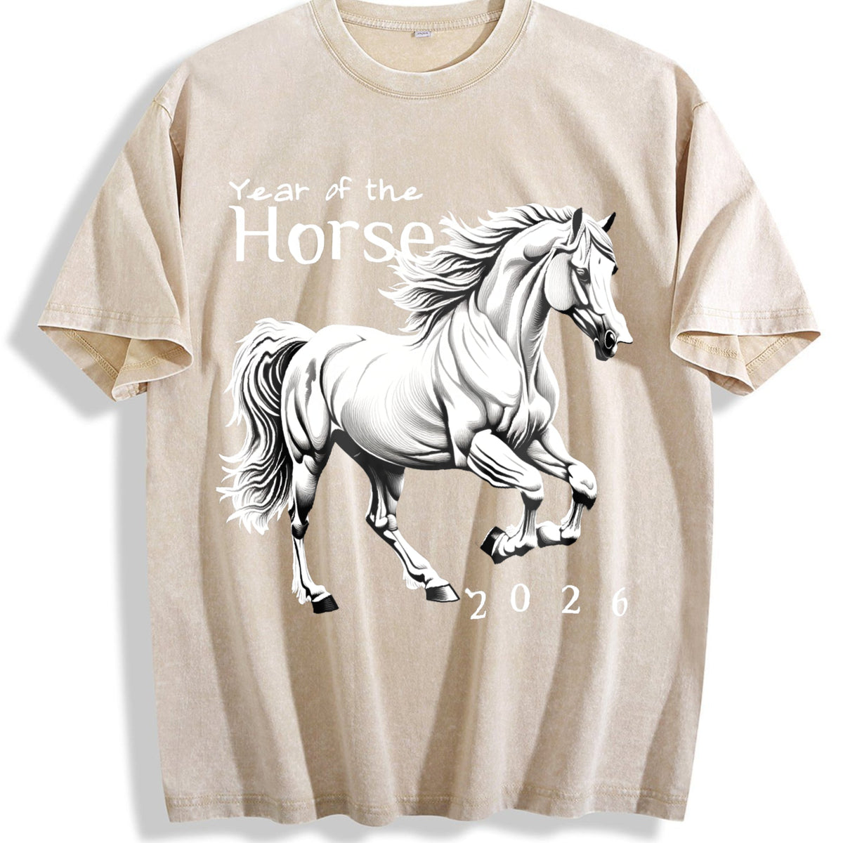 Galloping Horse Year Of The Vintage Washed T-Shirt product image 1