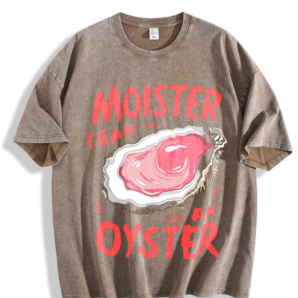 Moister Than An Oyster Vintage Washed T-Shirt product image 3