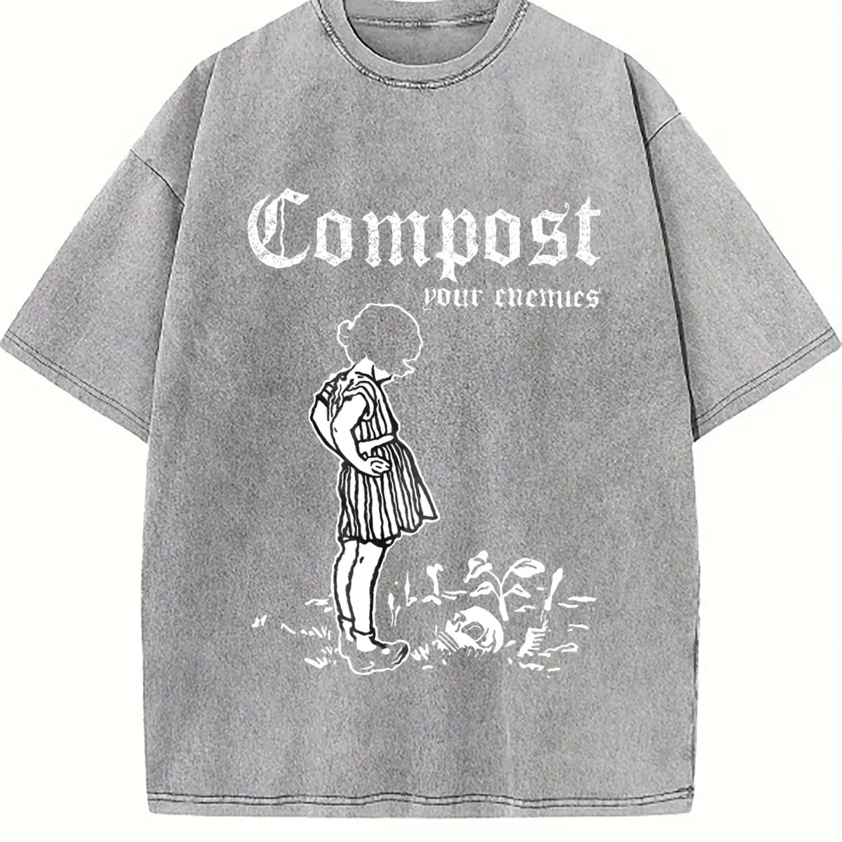 Compost Your Enemies - 100 Vintage Washed T-Shirt product image 4